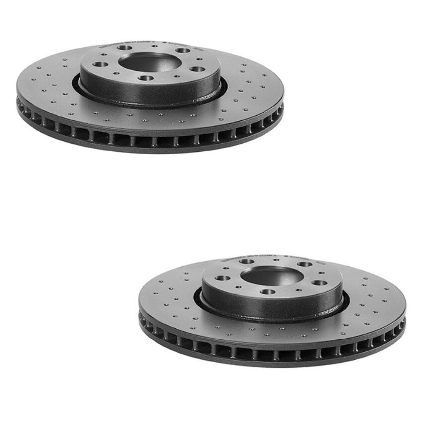 Volvo Brakes Kit - Brembo Pads and Rotors Front (286mm) (Xtra) (Ceramic) 31471830 - Brembo 2662127KIT